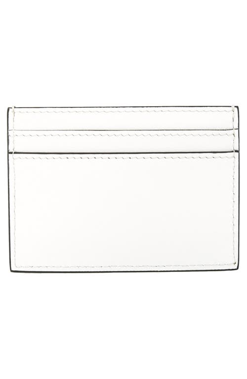 Moschino Logo Card Case In Fantasy Print White