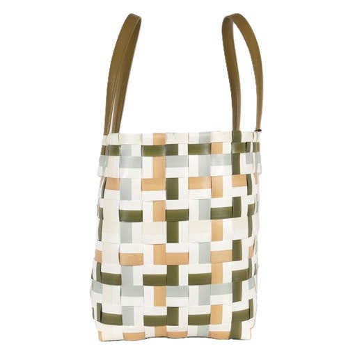 Handed By Fifty Fifty Recycled Plastic Weekender Bag In Hunting Green Mix