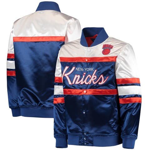 Mitchell & Ness Mens NBA New York Knicks Champ City Satin Jacket xxl