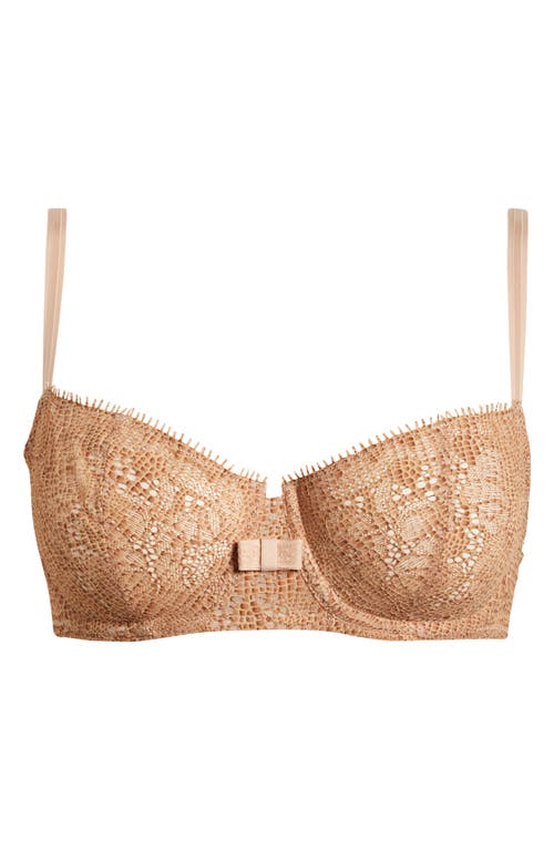 Shop Chantelle Lingerie Day To Night Underwire Demi Bra In Python Lace-ca