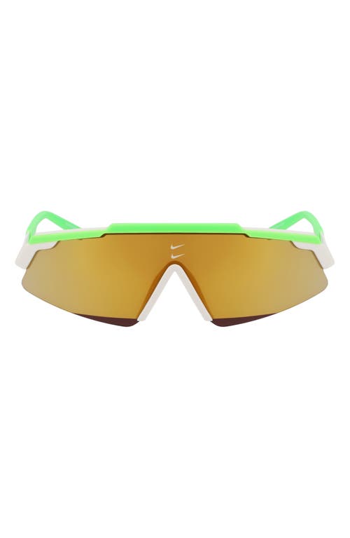 Nike Marquee M 66mm Oversize Shield Sunglasses In Green