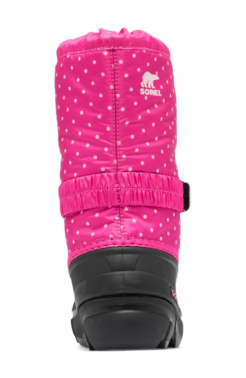 Sorel Flurry Weather Resistant Snow Boot In Fuchsia Fizz/black