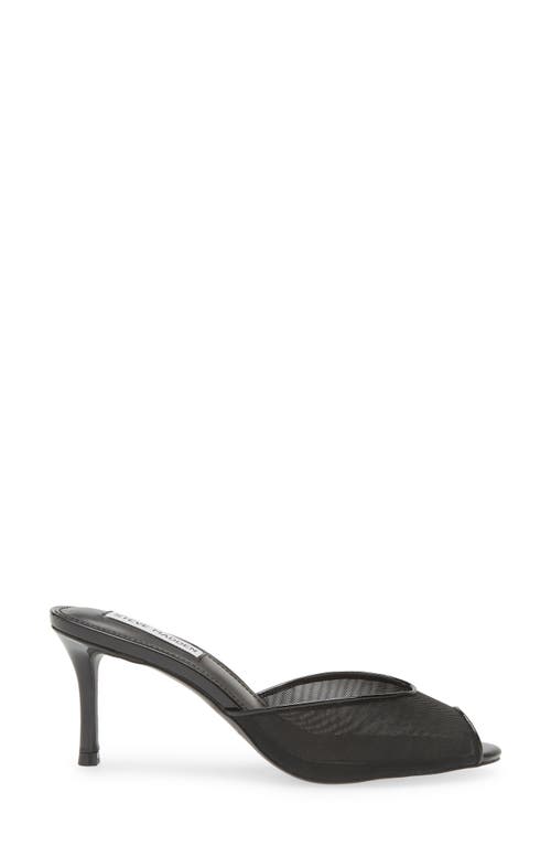 Steve Madden Rowe Peep Toe Sandal In Black