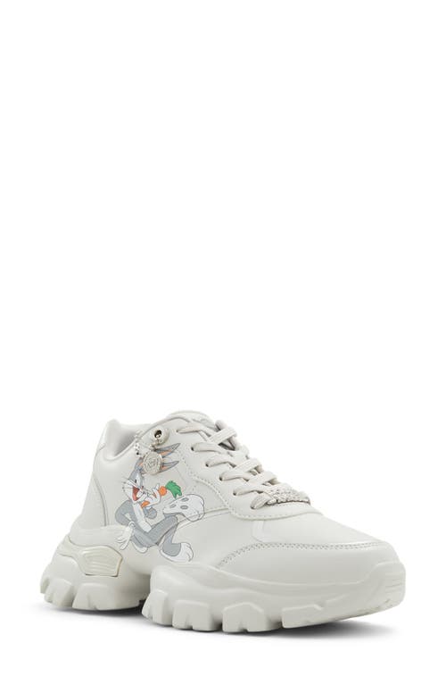 Shop Aldo X Looney Tunes Bugs Bunny Lug Sole Sneaker In Grey