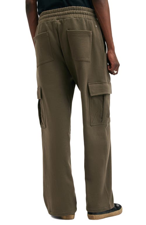 Shop Allsaints Patton Cotton Cargo Sweatpants In Neo Green