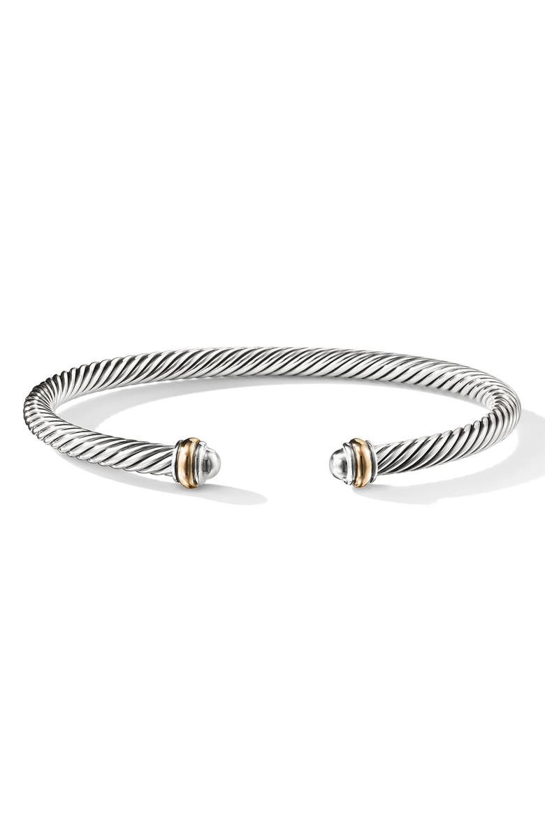 David Yurman Cable Classics Bracelet with 18K Gold, 4mm | Nordstrom