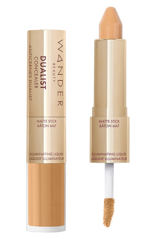 Wander Beauty Dualist Matte & Illuminating Concealer In Golden Medium