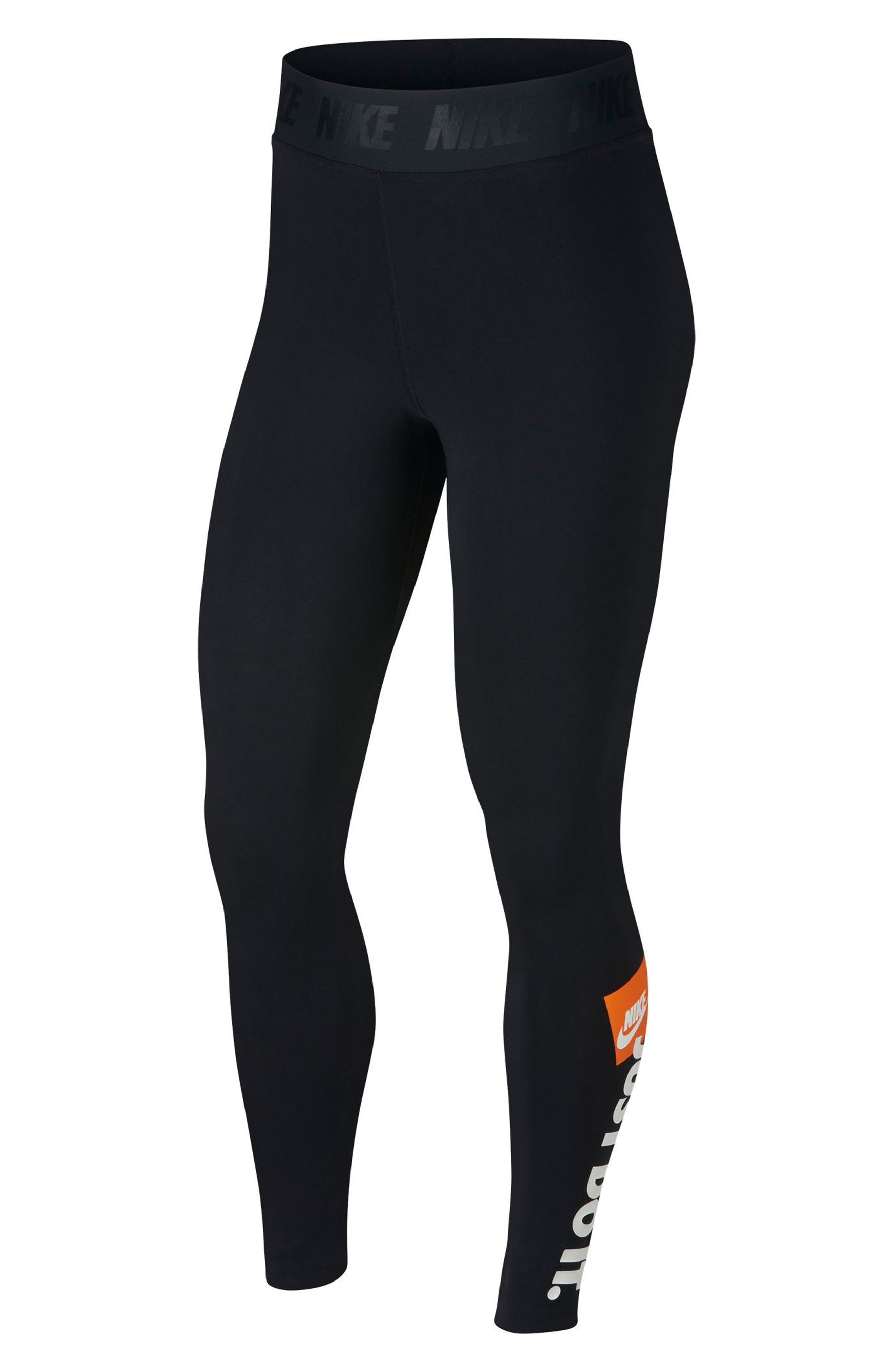 nike just do it leggings orange