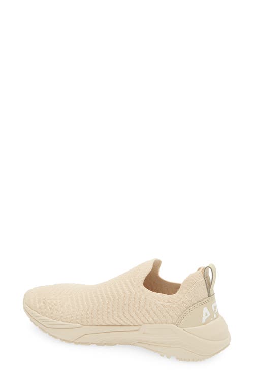 Apl Athletic Propulsion Labs Athletic Propulsion Labs Techloom Traveler Herringbone-knit Sneakers In Parchment/ivory