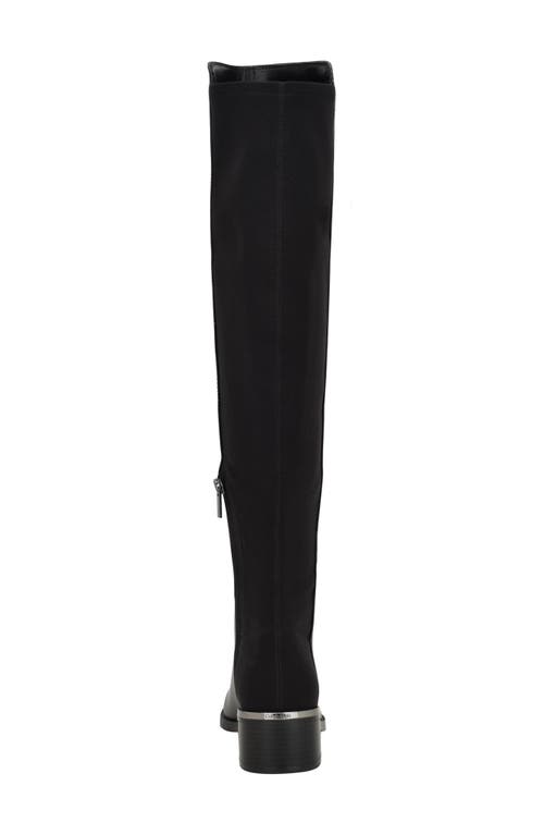 Calvin Klein Jotty Womens Faux Leather Zipper Over-the-knee Boots In Black