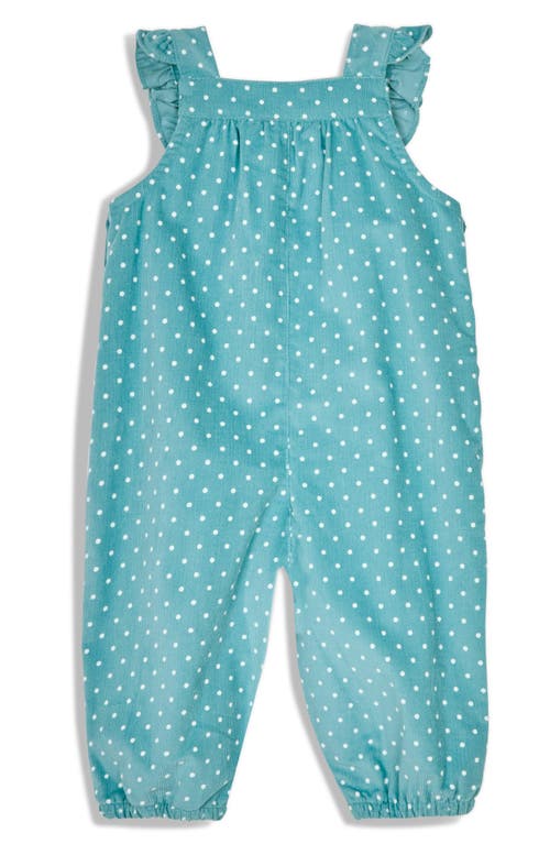 JOJO MAMAN BÉBÉ JOJO MAMAN BEBE DUCK APPLIQUÉ DOT PRINT CORDUROY OVERALLS & POINTELLE T-SHIRT SET