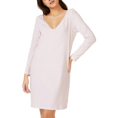 The White Company Lace Trim Nightgown, Pink