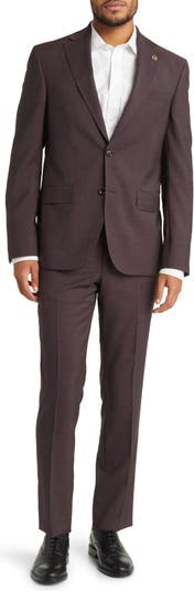 Ted baker burgundy store suit