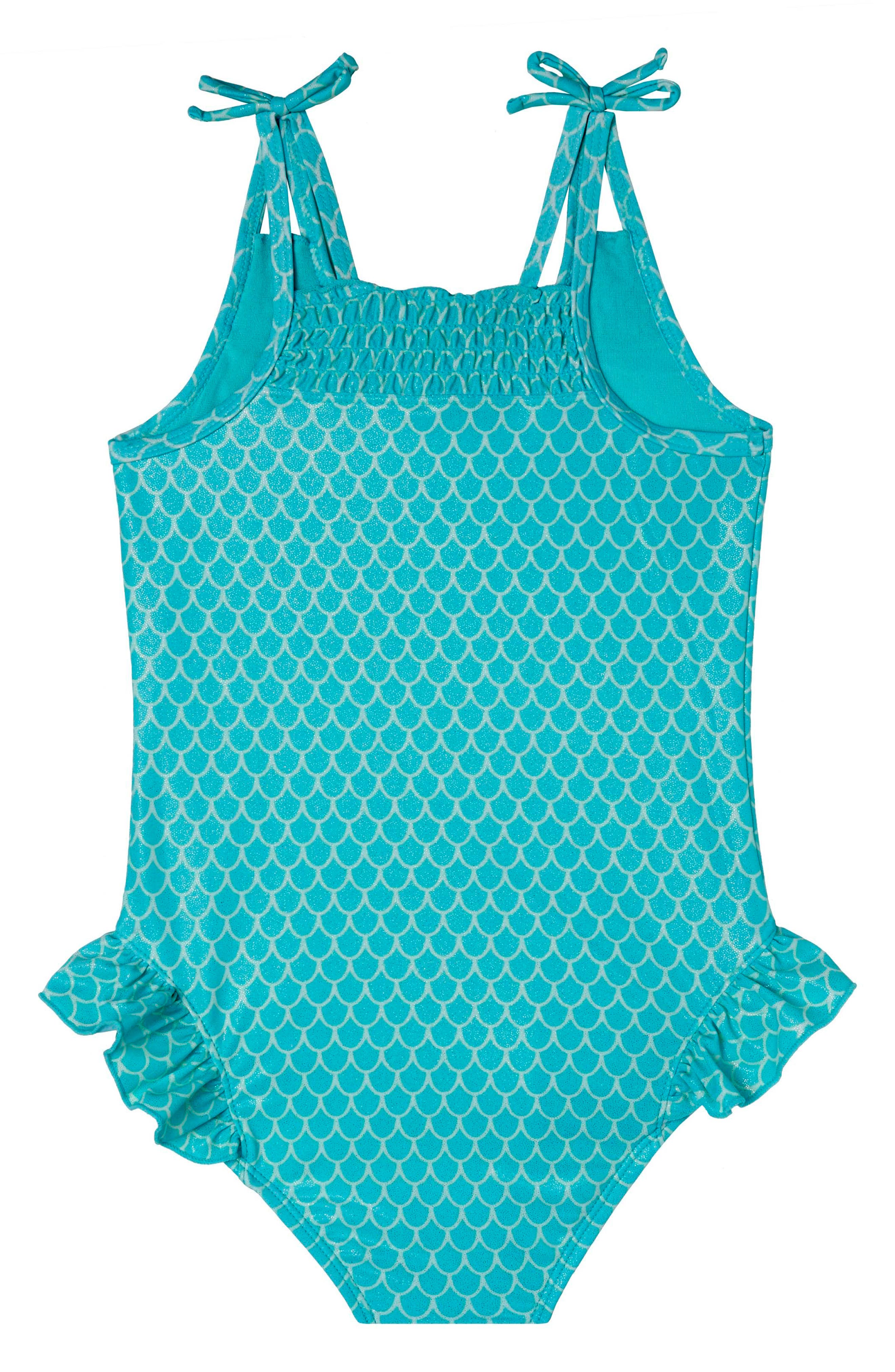 Hula Star Mermaid Princess One Piece Swimsuit Toddler Girls Little 