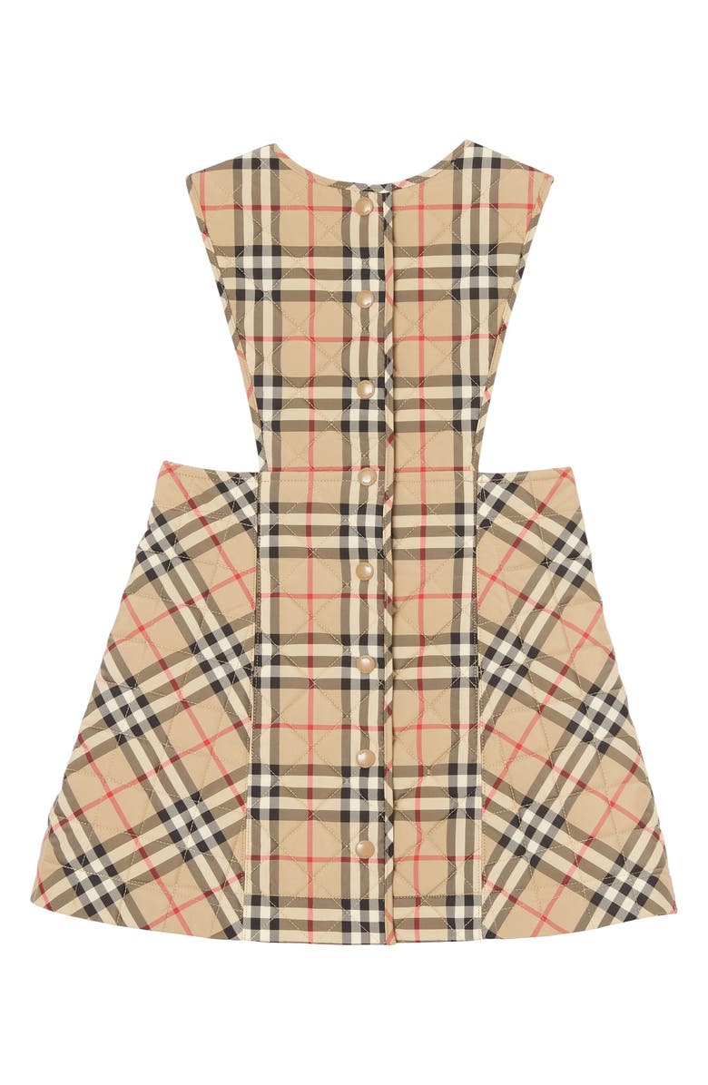 Burberry Kids' Halima Archive Check Quilted Pinafore Dress | Nordstrom
