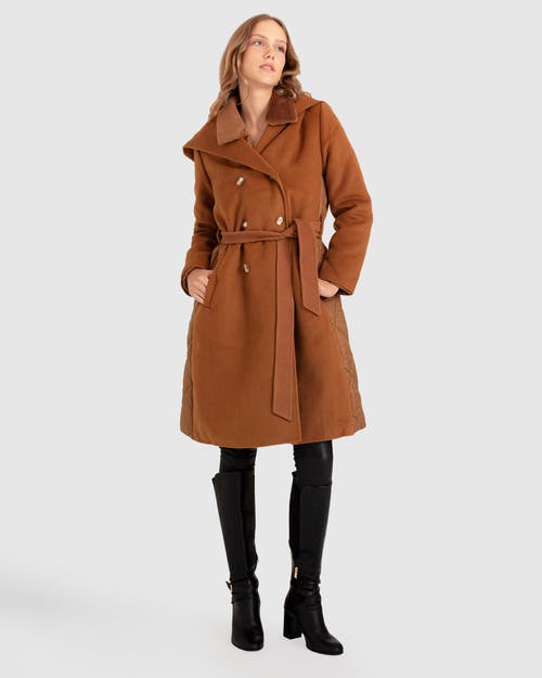 Belle & Bloom Walk Me Home Convertible Coat In Camel
