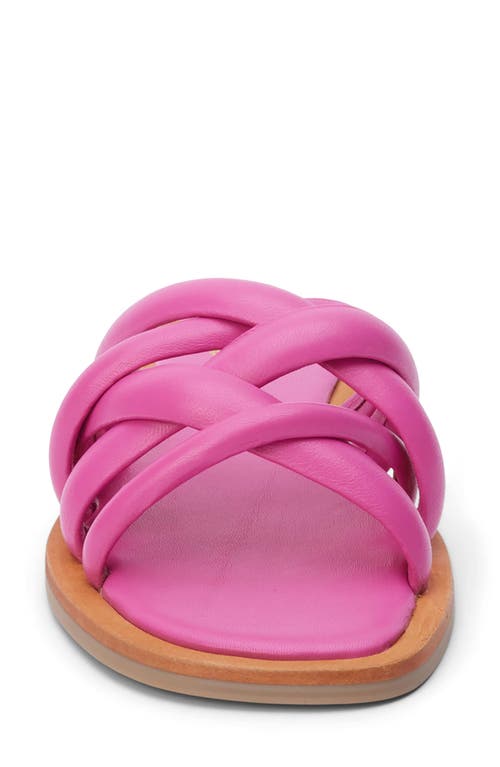 Shop Matisse Strappy Flat Slide Sandal In Magenta