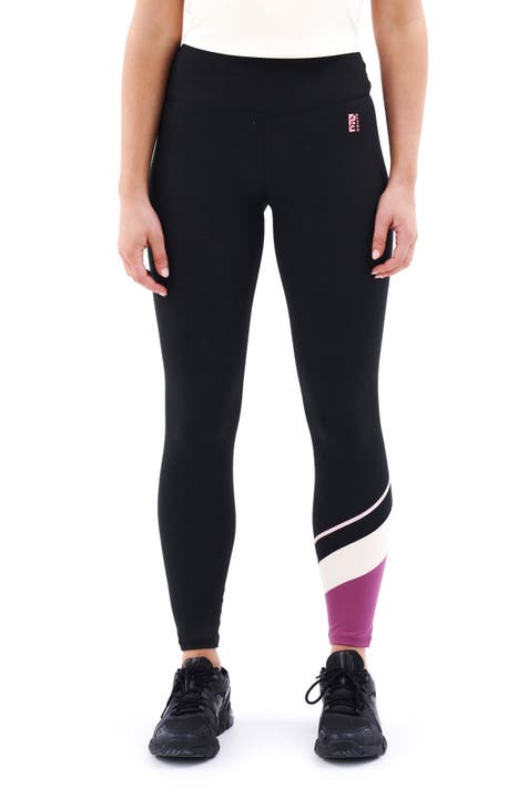 P.E Nation Womens Wide Waistband High-Rise Active Ankle Leggings