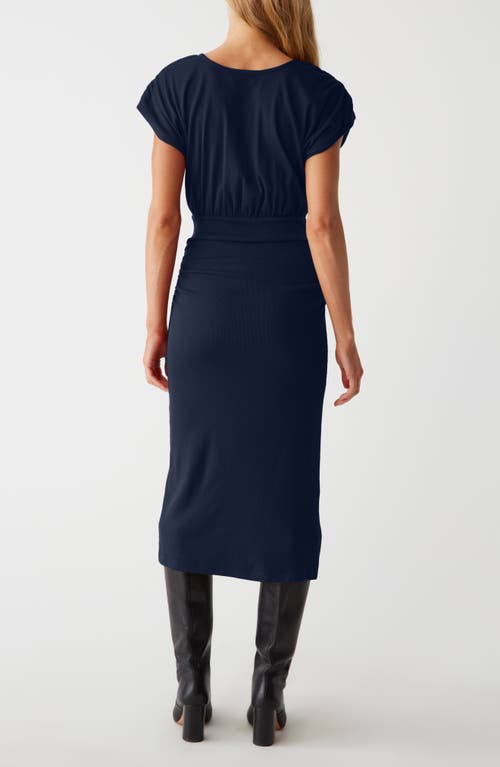 Michael Stars Pippa Empire Waist Midi Dress In Nocturnal