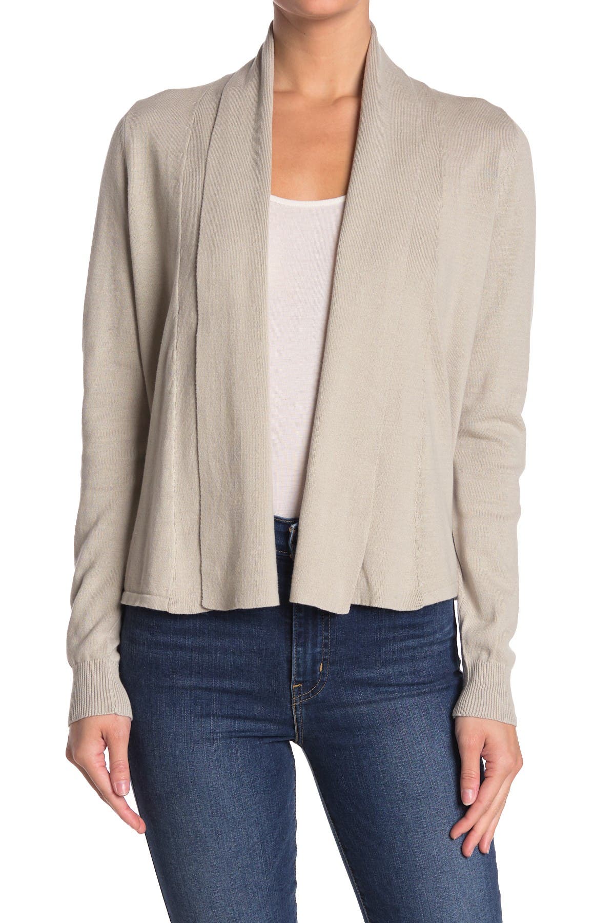 michael stars open front cardigan