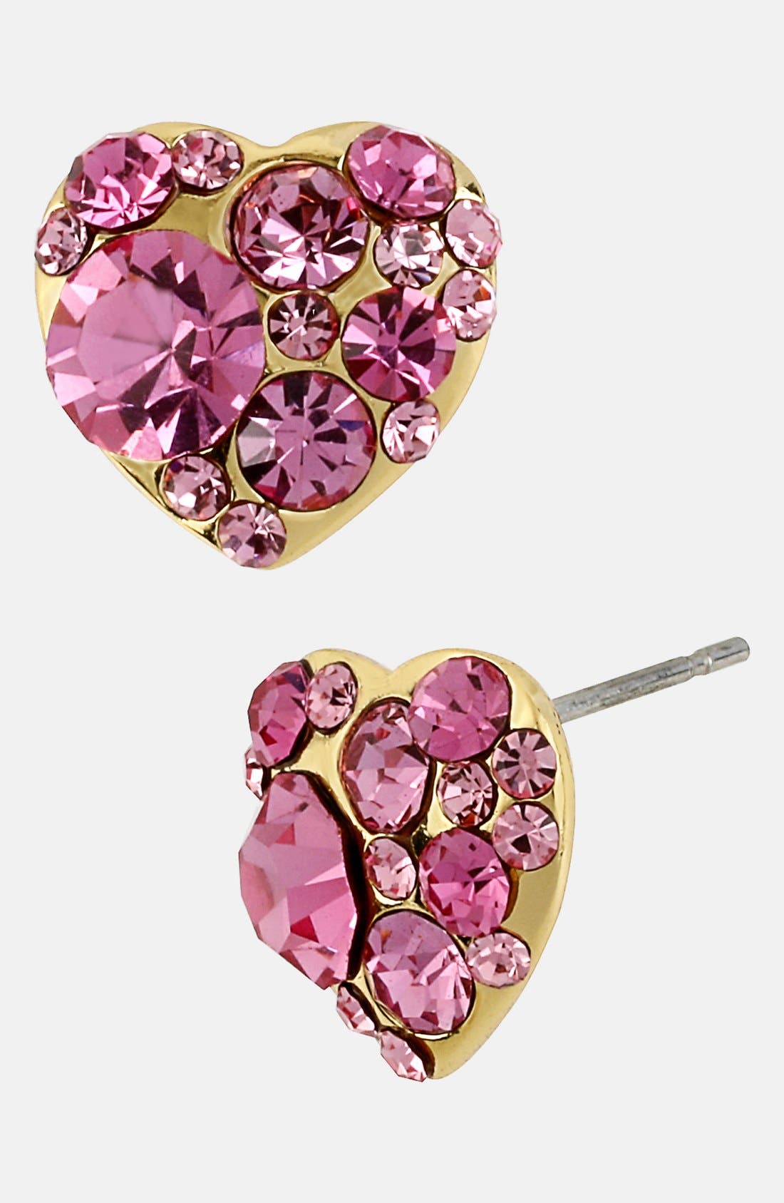 Betsey Johnson 'Iconic Pinkalicious' Heart Stud Earrings Nordstrom