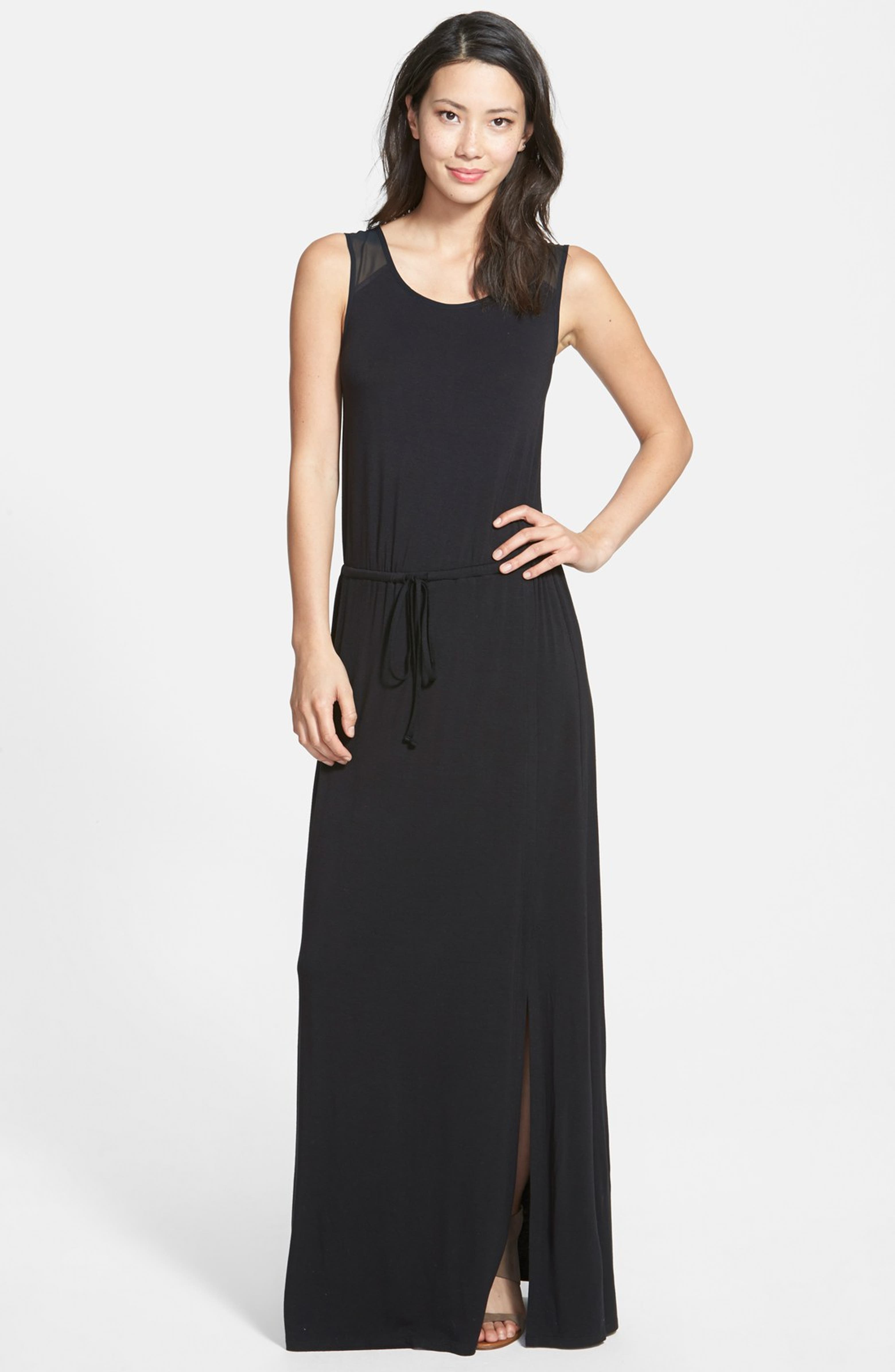 Halogen® Side Slit Knit Maxi Dress | Nordstrom