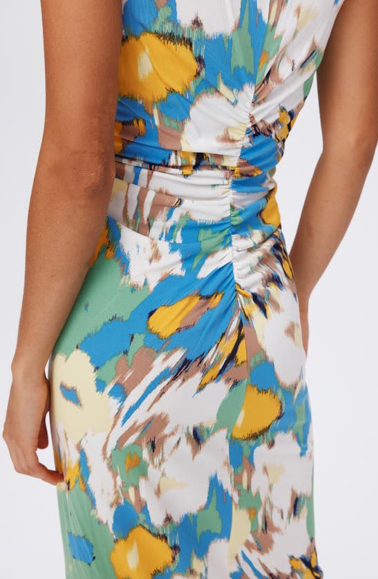 Shop Dvf Diane Von Furstenberg Maren Floral Sleeveless Midi Dress In Day Dream Floral Blue