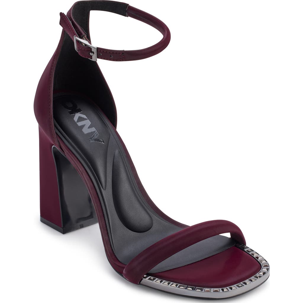 Dkny Waylin Ankle Strap Sandal In Wine