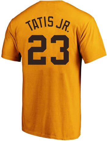 PROFILE Men's Fernando Tatís Jr. Gold San Diego Padres Big & Tall Name &  Number T-Shirt