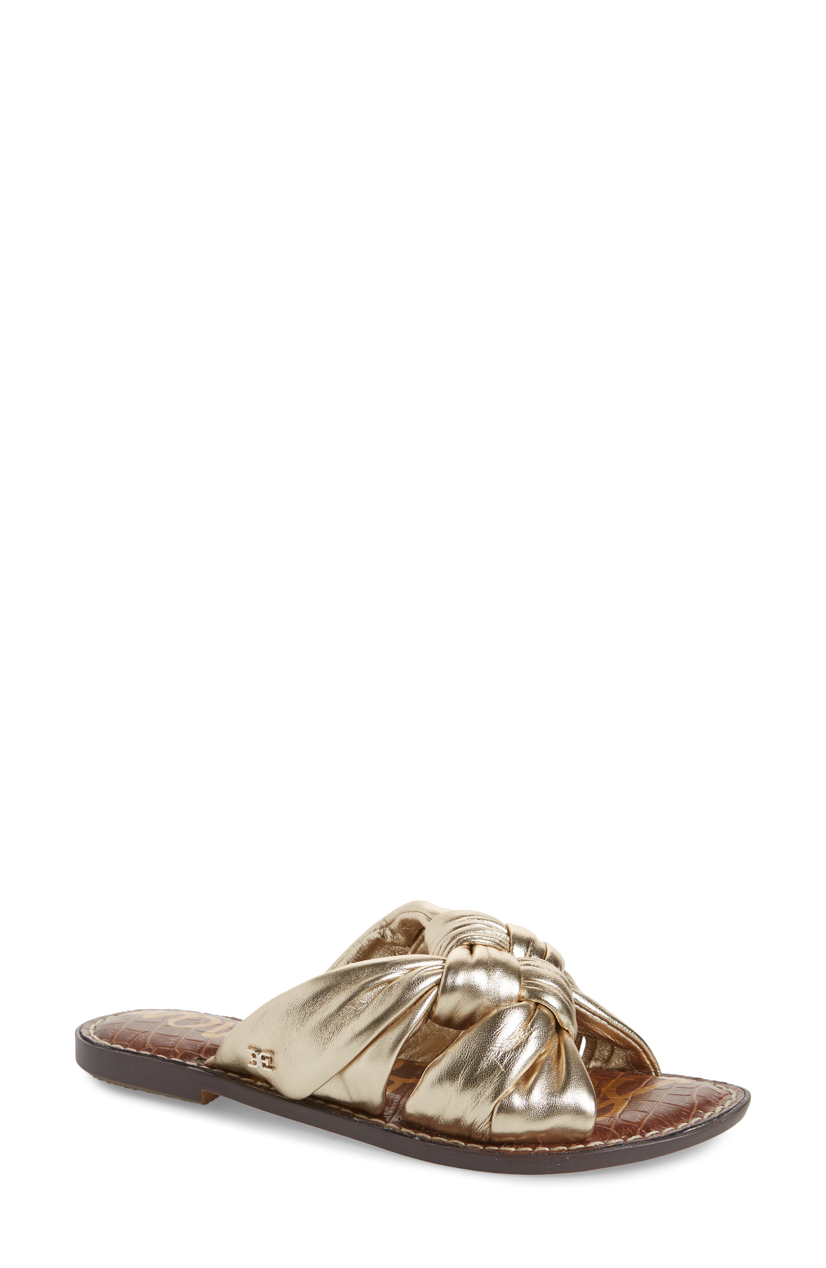 Buy > gold strappy sandals flat > in stock