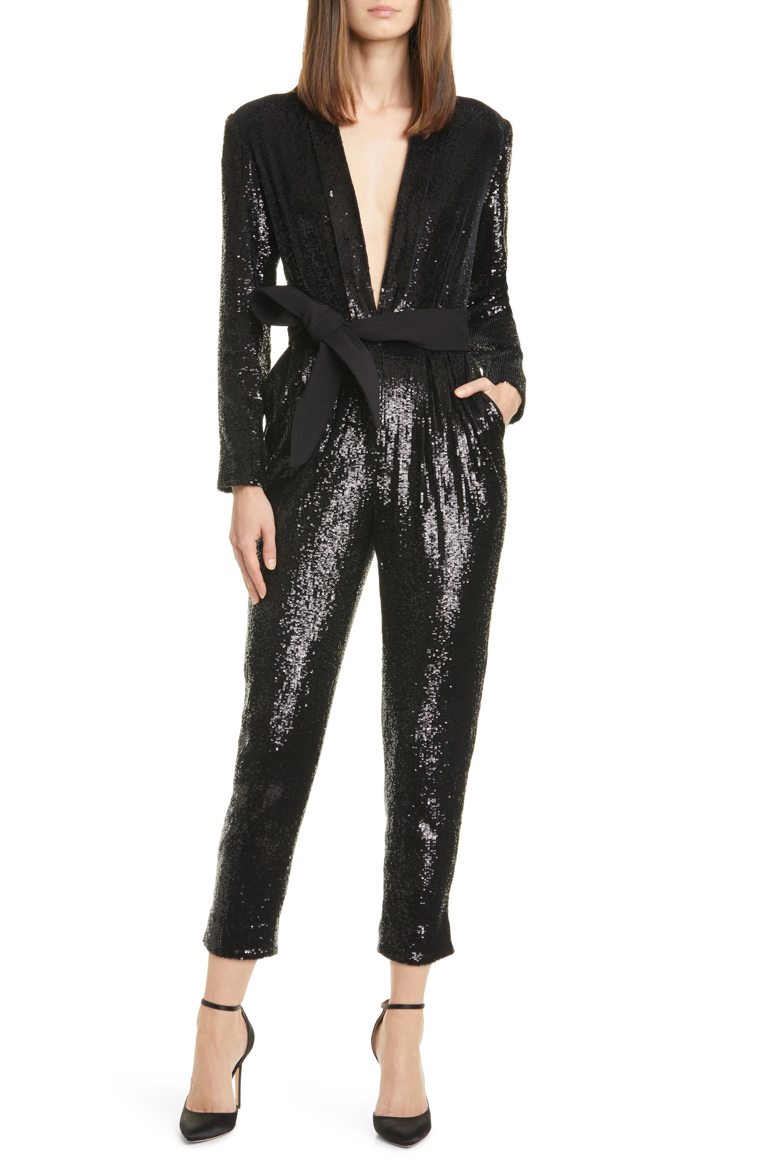 saint laurent sequin jumpsuit