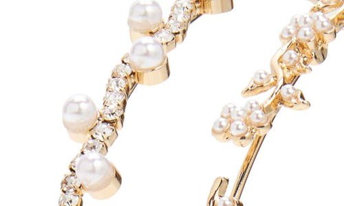 Shop Bp. Imitation Pearl Metal Headband In Ivory- Gold