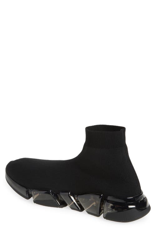 Balenciaga Black Speed Recycle Sock Sneakers In Black