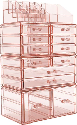 Sorbus Cosmetic Makeup and Jewelry Storage Case Tower Display
