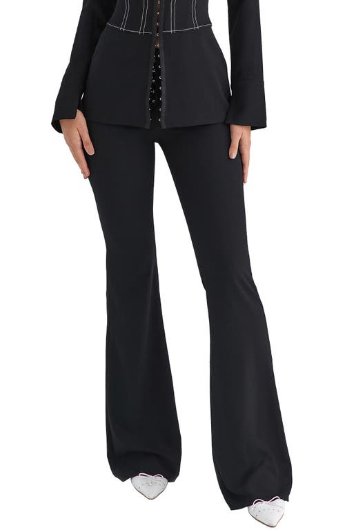 Mistress Rocks Skinny Flare Pants Black at Nordstrom,