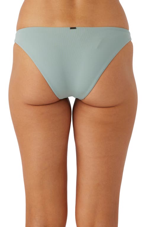 Shop O'neill Rockley Saltwater Solids Bikini Bottoms In Silver Blue