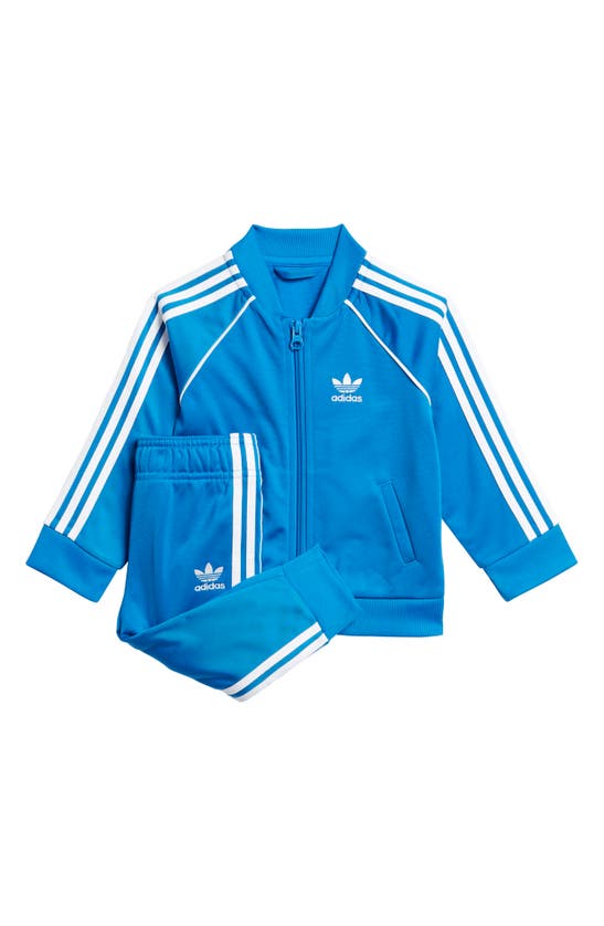 Shop Adidas Originals Adicolor Lifestyle Superstar Track Jacket & Pants Set In Bluebird