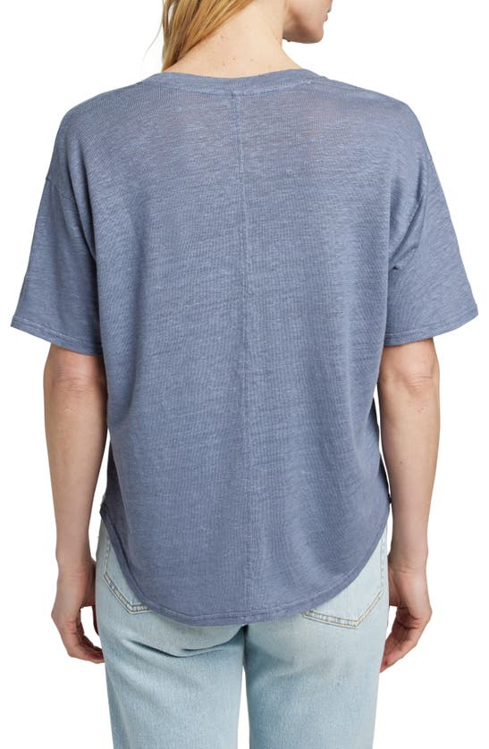 Shop Faherty Linen V-neck T-shirt In Folkstone