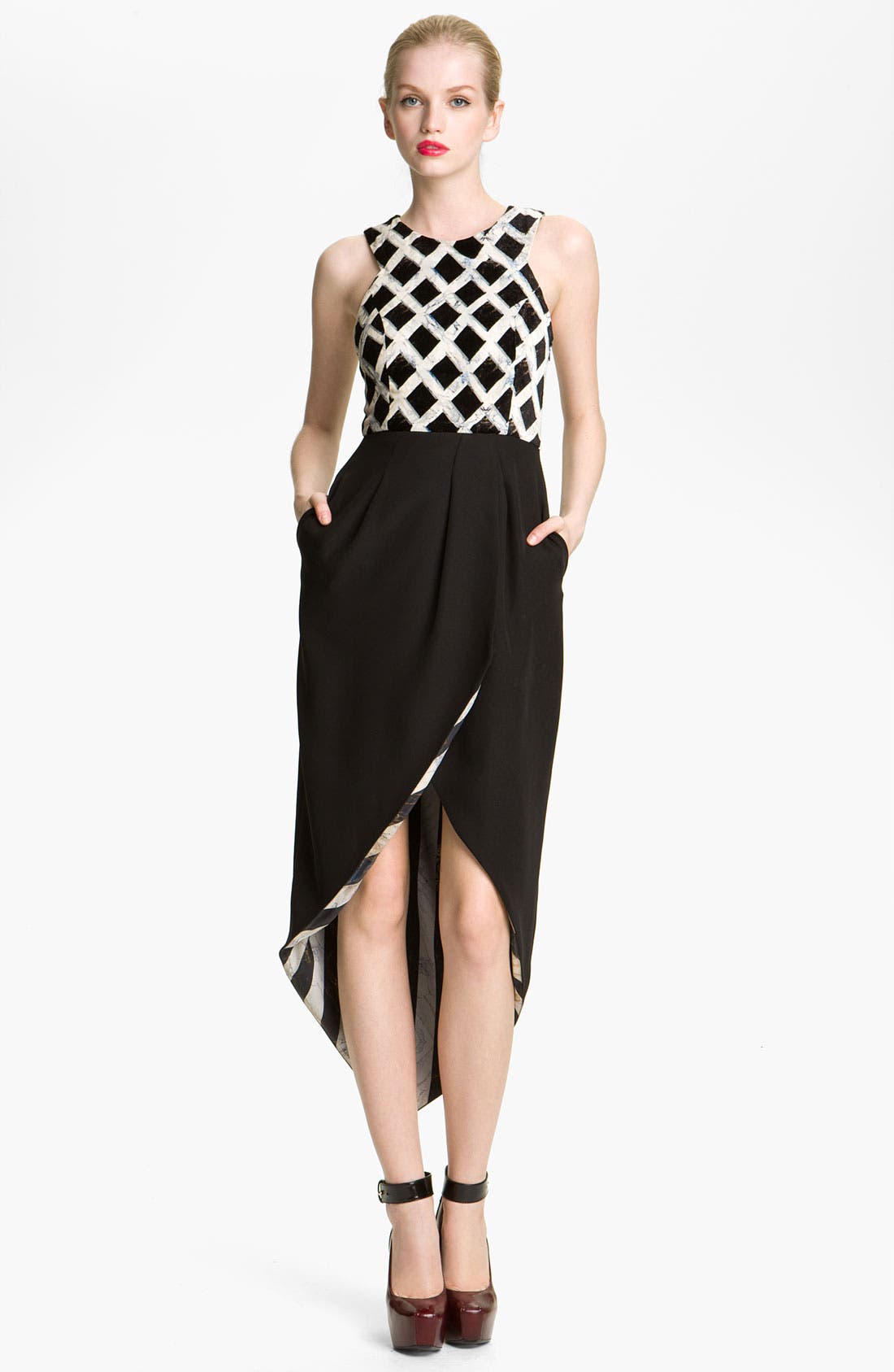 KENZO Velvet Detail Dress Nordstrom