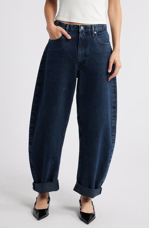 Frame Baggy High Rise Bubble Jeans In Dorado In Dorado