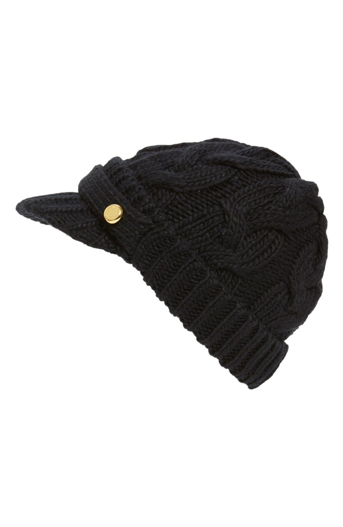 MICHAEL Michael Kors Cable Knit Newsboy Hat Nordstrom