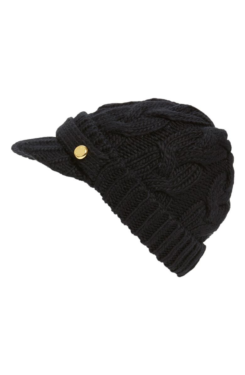 MICHAEL Michael Kors Cable Knit Newsboy Hat | Nordstrom