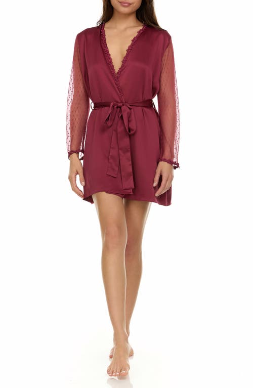 Shop Flora Nikrooz Showstopper Robe In Wine