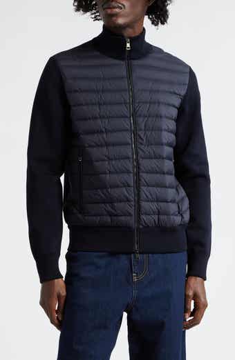 Moncler Mixed Media Down Puffer Cardigan | Nordstrom