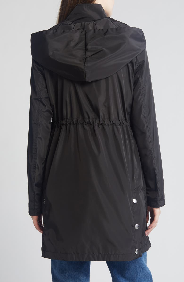 Via Spiga Water Resistant Packable Rain Jacket | Nordstrom