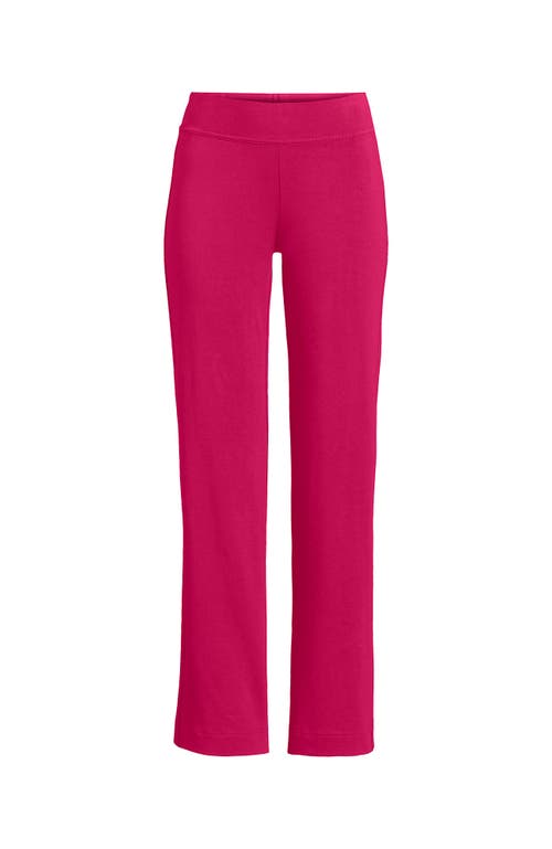 Shop Lands' End Plus Size Starfish Mid Rise Straight Leg Pants In Spiced Rhubarb