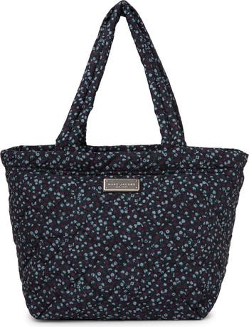 Quilted Nylon Printed Tote