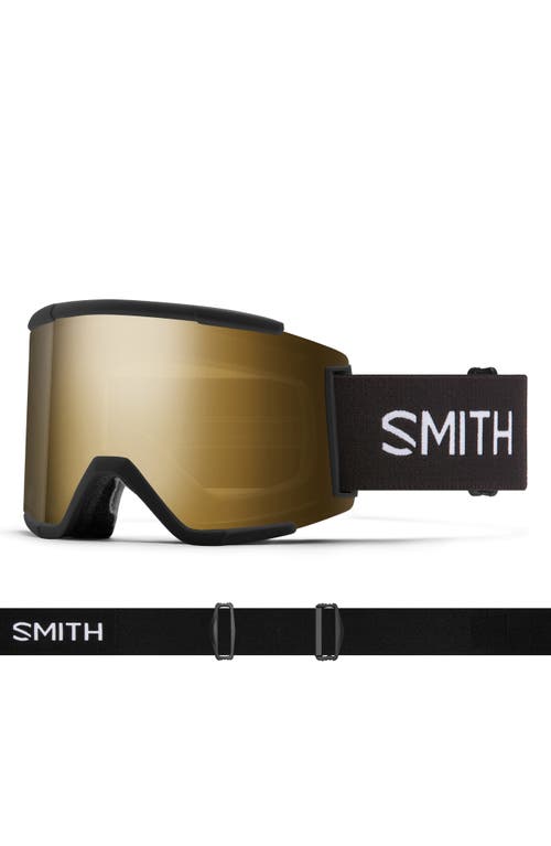 Smith Squad MAG 186mm Snow Goggles in Black /Chromapop Black Gold at Nordstrom