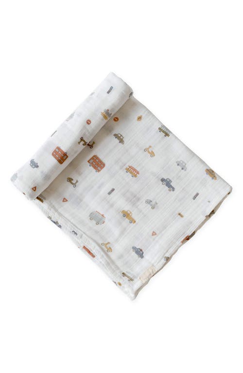 Pehr Celestial Organic Cotton Swaddle in Rush Hour at Nordstrom