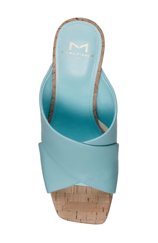 Shop Marc Fisher Ltd Farlow Platform Sandal In Light Blue